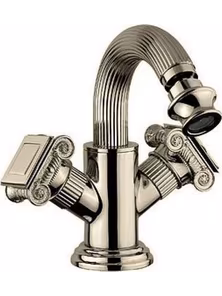 Смеситель Cezares OLIMP-BS2-02-O на биде с донным клапаном, бронза, ручка металл